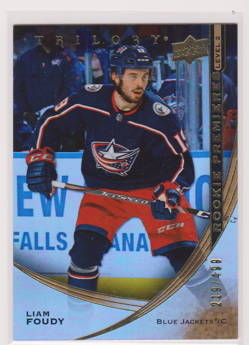 (image for) 2020-21 Upper Deck Trilogy #105 Liam Foudy RC 219/499 LEVEL 2